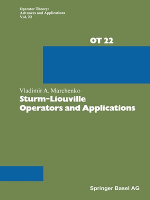 cover image of Sturm-Liouville Operators and Applications
